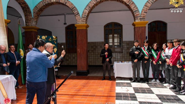 Inauguración y bendición de la nueva cubierta del patio Domingo Savio